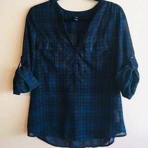 Plaid blouse